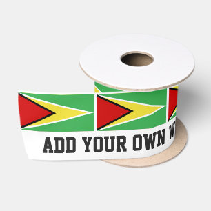 Guyana-Flagge Satinband