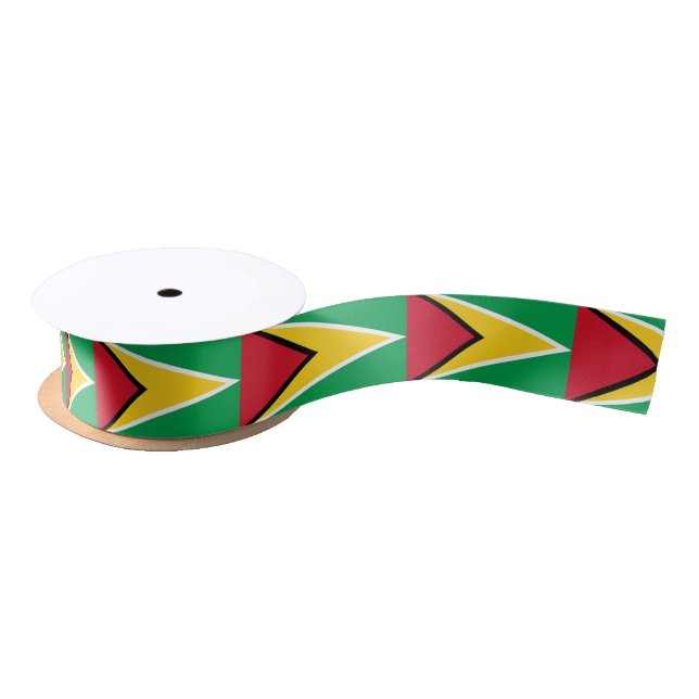 Guyana-Flagge Satinband (Spule)