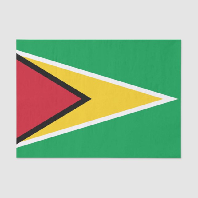 Guyana-Flagge Seidenpapier (Vorderseite)