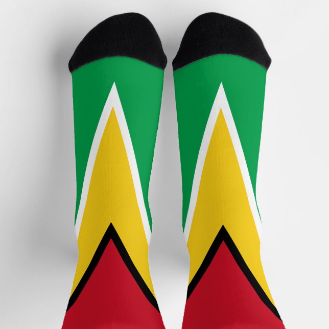 Guyana-Flagge Socken (Oben)