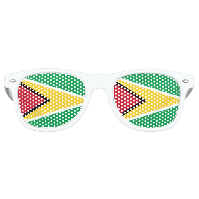 Guyana-Flagge Sonnenbrille (Vorderseite)