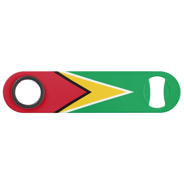 Guyana-Flagge Speed Flaschenöffner (Vorderseite (Horizontal))