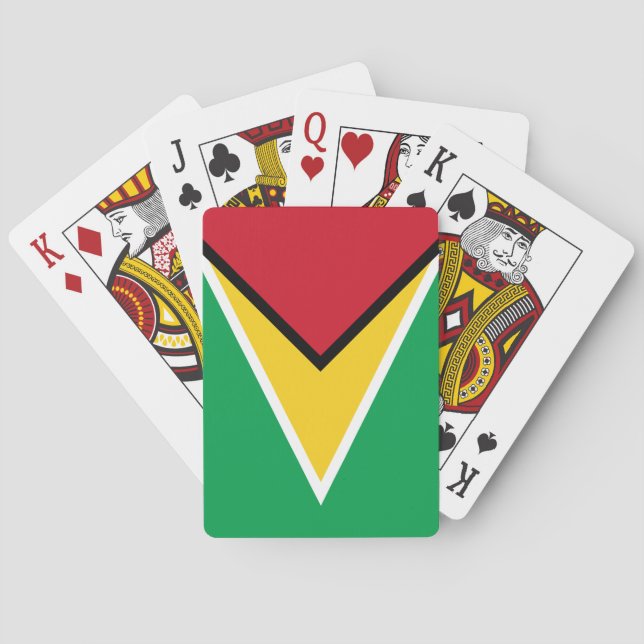 Guyana-Flagge Spielkarten (Rückseite)