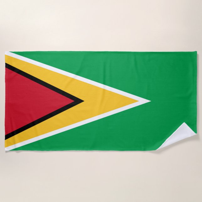 Guyana-Flagge Strandtuch (Vorderseite)