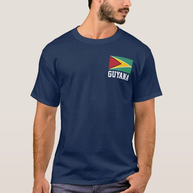Guyana-Flagge T-Shirt (Vorderseite)