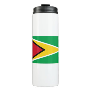 Guyana-Flagge Thermosbecher