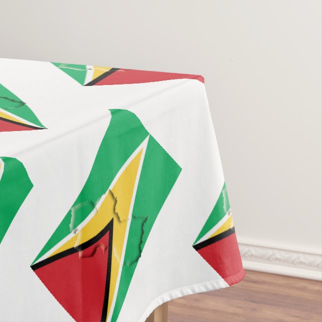 GUYANA-Flagge Tischdecke (Beispiel)