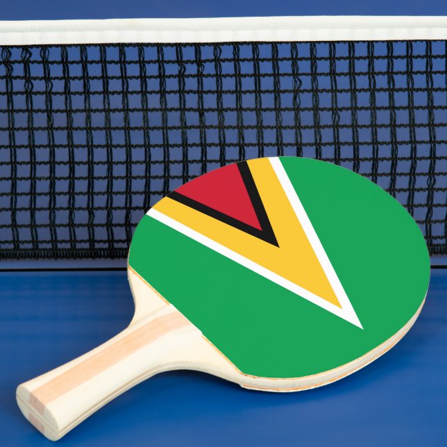 Guyana-Flagge Tischtennis Schläger (InSitu)