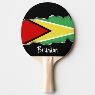 Guyana-Flagge Tischtennis Schläger
