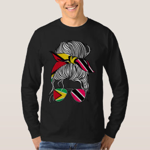 Guyana-Flagge Trinidad&Tobago Erwachsene Frauen Mä T-Shirt