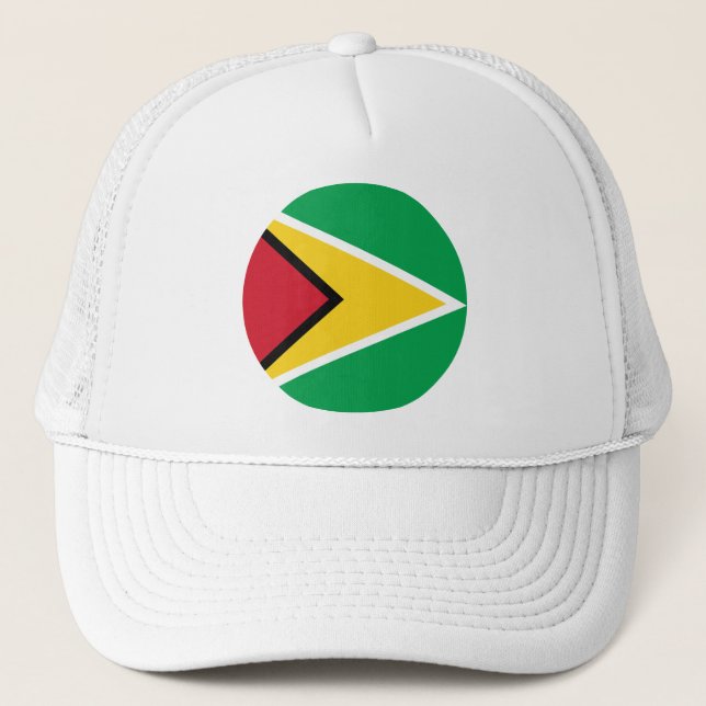 Guyana-Flagge Truckerkappe (Vorderseite)