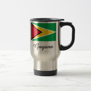 Guyana-Flaggen-Entwurf Reisebecher