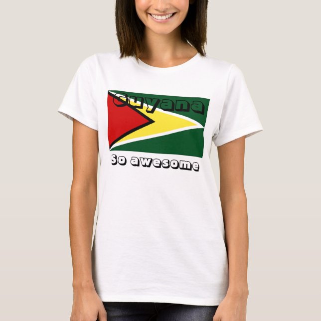 Guyana-Flaggen-T - Shirt (Vorderseite)