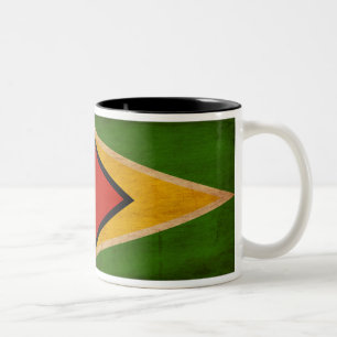 Guyana-Flaggen-Tasse Zweifarbige Tasse