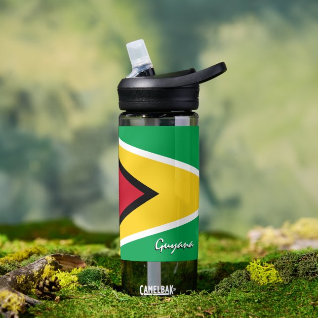 Guyana-Flasche, patriotische Flagge von Guyana Trinkflasche (Außenbereich)