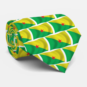 Guyana-Französische Flaggenkrawatte Krawatte