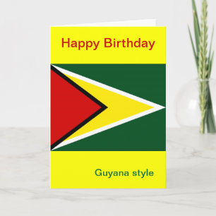 Guyana-Geburtstag Karte
