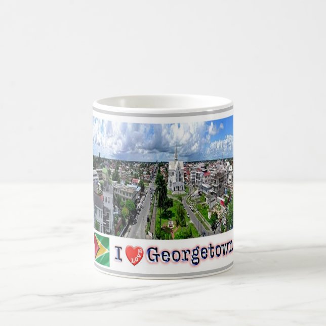 Guyana - Georgetown - I Liebe - Kaffeetasse (Mittel)