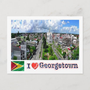 Guyana - Georgetown - I Liebe - Postkarte