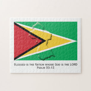 GUYANA   Gesegnete Nation   GUYANESE FLAG Puzzle