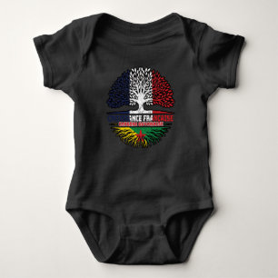 Guyana Guyana Französisch-Tree-Roots-Flag Baby Strampler