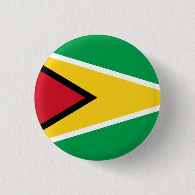 Guyana Guyanese Flag Independence Caribbean Button (Vorderseite)