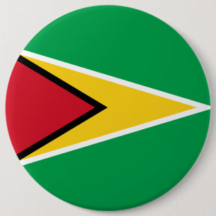 Guyana Guyanese Flag Independence Caribbean Button