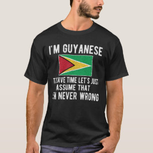 Guyana Heritage Guyana Roots Guyana Flagge T-Shirt