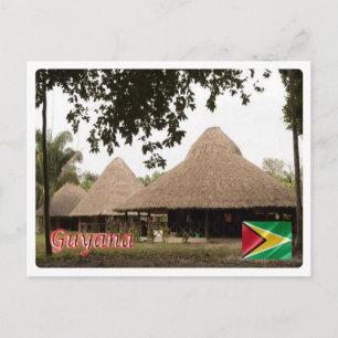 Guyana -  Houses - Postkarte