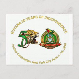 Guyana-Jubiläumspost Postkarte