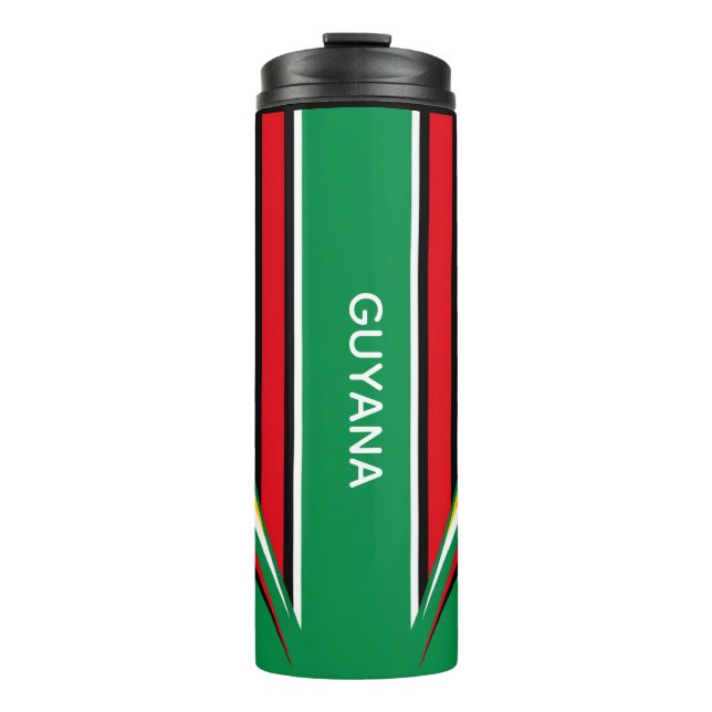 Guyana Klassiker bunt  Thermosbecher (Vorderseite)