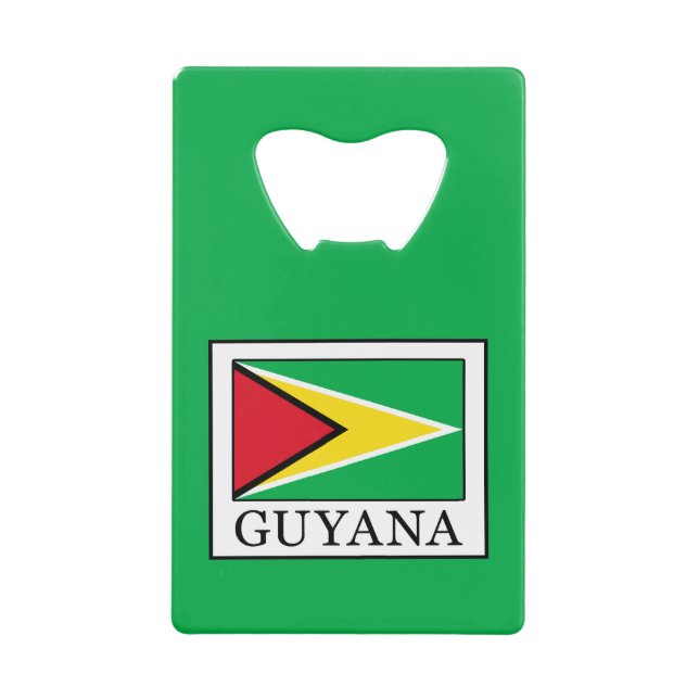 Guyana Kreditkartenflaschenöffner (Vorderseite)