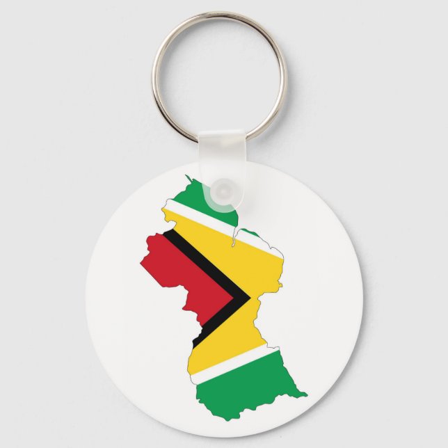 Guyana-Länderflaggensymbol Schlüsselanhänger (Vorderseite)