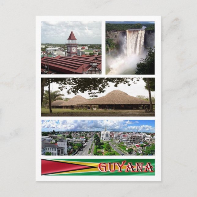 Guyana - Mosaik - Postkarte (Vorderseite)