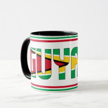 Guyana Nationalflagge Patriotischer Kaffee