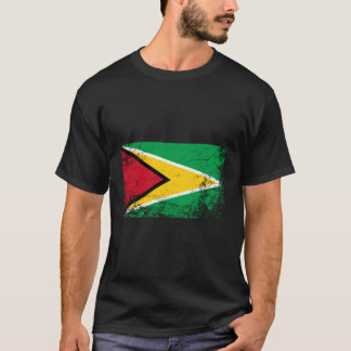 Guyana-Nationalflagge Vintages Geschenk T-Shirt