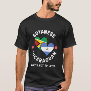Guyana-Nicaragua Was gibt's nicht zu Lieben Herz F T-Shirt