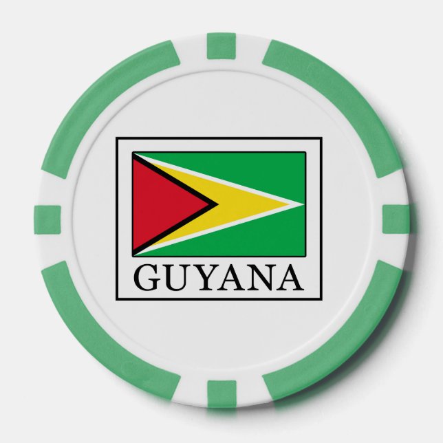 Guyana Pokerchips (Vorderseite)