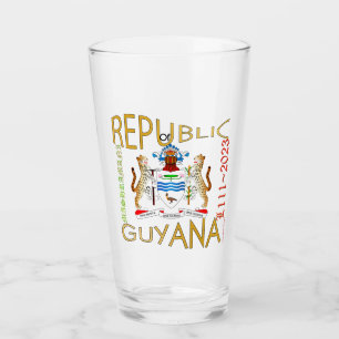 Guyana Republic Jubilee Pint Glas im amerikanische