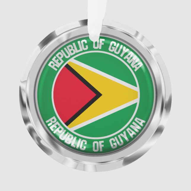 Guyana Round Emblem Ornament (Vorderseite)