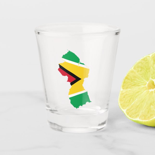 Guyana Shot Glass Schnapsglas (Vorderseite)