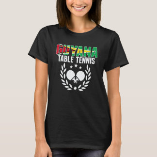 Guyana Tischtennis Guyanese Ping Pong Team Unters T-Shirt
