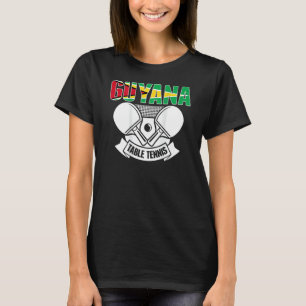 Guyana Tischtennis unterstützen Guyanese Ping Pong T-Shirt