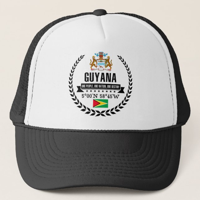Guyana Truckerkappe (Vorderseite)