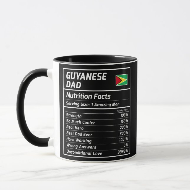 Guyana Vater Nutrition Facts Proud Guyana Tasse (Links)