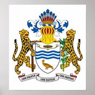 Guyana-Wappen Poster