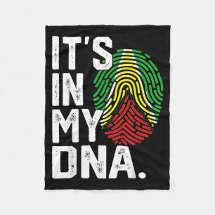 Guyana-Wurzel-Flagge-Fingerabdruck-Grafik patrioti Fleecedecke