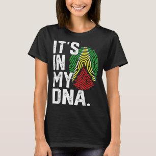 Guyana-Wurzel-Flagge-Fingerabdruck-Grafik patrioti T-Shirt
