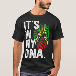Guyana-Wurzeln Flagge Fingerabdruck Grafik patriot T-Shirt