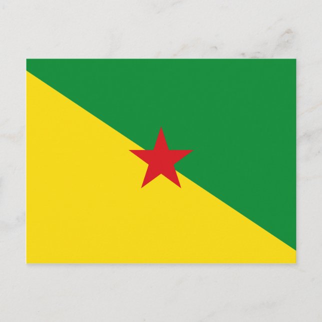 Guyane Flag GF Postkarte (Vorderseite)
